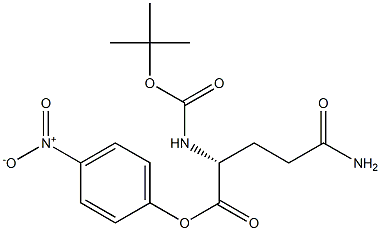 NALPHA-tert-Butoxycarbonyl-D-glutamine 4-nitrophenyl ester Struktur