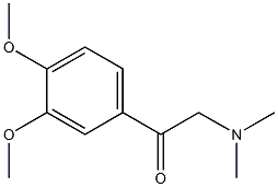 1-(3,4-DIMETHOXY-PHENYL)-2-DIMETHYLAMINO-ETHANONE Struktur