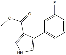 4-(3-FLUOROPHENYL)-1H-PYRROLE-3-CARBOXYLICACIDMETHYLESTER Struktur