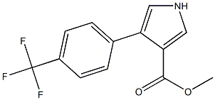 4-[4-(TRIFLUOROMETHYL)PHENYL]-1H-PYRROLE-3-CARBOXYLICACIDMETHYLESTER Struktur