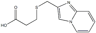 3-[(IMIDAZO[1,2-A]PYRIDIN-2-YLMETHYL)THIO]PROPANOIC ACID Struktur