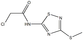 2-CHLORO-N-[3-(METHYLTHIO)-1,2,4-THIADIAZOL-5-YL]ACETAMIDE Struktur