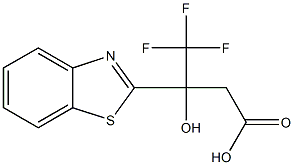 3-(1,3-BENZOTHIAZOL-2-YL)-4,4,4-TRIFLUORO-3-HYDROXYBUTANOIC ACID Struktur