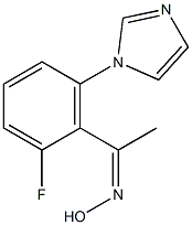 1-[2-FLUORO-6-(1H-IMIDAZOL-1-YL)PHENYL]ETHANONE OXIME Struktur