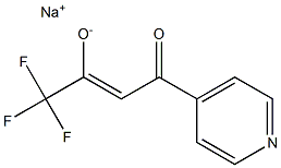 SODIUM (2Z)-1,1,1-TRIFLUORO-4-OXO-4-PYRIDIN-4-YLBUT-2-EN-2-OLATE Struktur