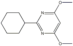 2-(4,6-DIMETHOXYPYRIMIDIN-2-YL)CYCLOHEXANE Struktur