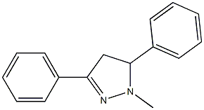 1-METHYL-3,5-DIPHENYL-4,5-DIHYDRO-1H-PYRAZOLE Struktur