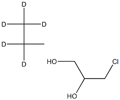 3-CHLORO-1,2-PROPANEDIOL (PROPANE-D5, 98%) Struktur