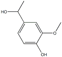 4-HYDROXY-3-METHOXY-A-METHYL BENZYLALCOHOL Struktur