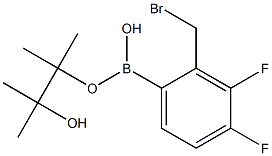 3,4-DIFLUORO-2-(BROMOMETHYL)PHENYL BORONIC ACID PINACOL ESTER Struktur