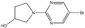 1-(5-BROMOPYRIMIDIN-2-YL)-3-PYRROLIDINOL, 95+% Struktur