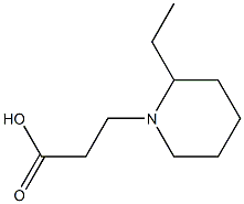 3-(2-ETHYLPIPERIDIN-1-YL)PROPANOIC ACID Struktur