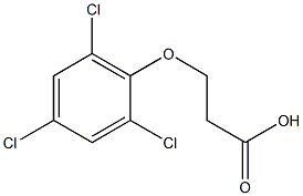 3-(2,4,6-TRICHLOROPHENOXY)PROPIONIC ACID Struktur