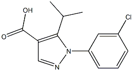 1-(3-CHLOROPHENYL)-5-ISOPROPYL-1H-PYRAZOLE-4-CARBOXYLIC ACID Struktur