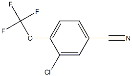 3-CHLORO-4-(TRIFLUOROMETHOXY)BENZONITRILE, 97+% Struktur