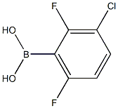 2,6-DIFLUORO-3-CHLOROPHENYLBORONIC ACID Struktur