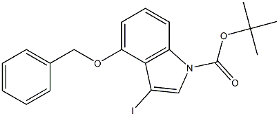 4-BENZYLOXY-3-IODOINDOLE-1-CARBOXYLIC ACID TERT-BUTYL ESTER, 95+% Struktur