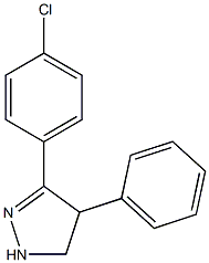 3-(4-CHLOROPHENYL)-4-PHENYL-4,5-DIHYDRO-1H-PYRAZOLE, 95+% Struktur