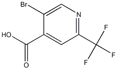 5-BROMO-2-(TRIFLUOROMETHYL)PYRIDINE-4-CARBOXYLIC ACID Struktur