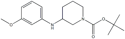 1-Boc-3-(3-methoxyphenylamino)-piperidine Struktur