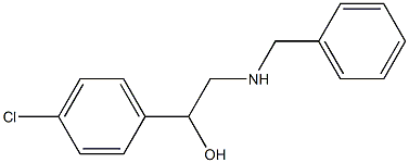 2-Benzylamino-1-(4-chloro-phenyl)-ethanol Struktur