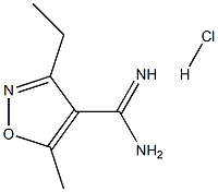 3-Ethyl-5-methyl-isoxazole-4-carboxamidine HCl Struktur