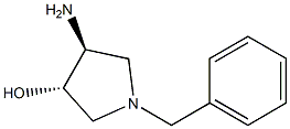 trans-4-Amino-1-benzylpyrrolidin-3-ol Struktur