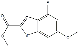 4-FLUORO-6-METHOXY-BENZO[B]THIOPHENE-2-CARBOXYLIC ACID METHYL ESTER Struktur