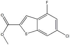 6-CHLORO-4-FLUORO-BENZO[B]THIOPHENE-2-CARBOXYLIC ACID METHYL ESTER Struktur