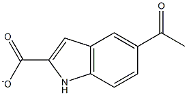 5-ACETYL-1H-INDOLE-2-CARBOXYLATE Struktur