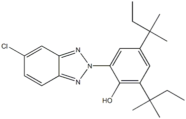 2-(5-CHLORO-2H-BENZO[D][1,2,3]TRIAZOL-2-YL)-4,6-DI-TERT-PENTYLPHENOL Struktur