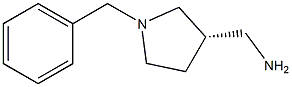 (S)-1-BENZYL-3-(AMINOMETHYL) PYRROLIDINE Struktur