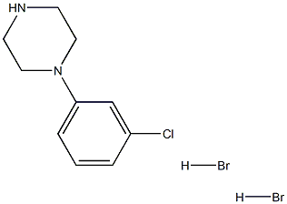 1-(3-Chlorophenyl)piperizine dihydrobromide Struktur