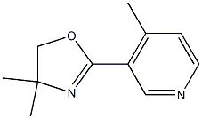 4,5-DIHYDRO-4,4-DIMETHYL-2-(4-METHYLPYRID-3-YL)OXAZOLE Struktur