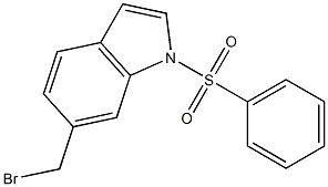 1-PHENYLSULFONYL-6-BROMOMETHYLINDOLE Struktur