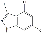 4,6-DICHLORO-3-IODOINDAZOLE Struktur