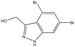 4,6-DIBROMO-3-HYDROXYMETHYLINDAZOLE Struktur