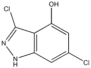 6-DICHLORO-4-HYDROXYINDAZOLE Struktur