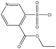 ETHYL 3-CHLOROSULFONYLPYRIDINE-4-CARBOXYLATE Struktur