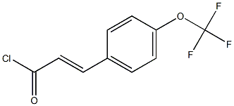 3-(4-(TRIFLUOROMETHOXY)PHENYL)ACRYLOYL CHLORIDE Struktur