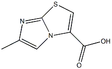 6-methylimidazo[2,1-b][1,3]thiazole-3-carboxylic acid Struktur