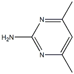 2-Amino-4,6-Dimethyolpyrimidine Struktur