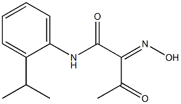 2-HYDROXYIMINO-N-(2-ISOPROPYL-PHENYL)-3-OXO-BUTYRAMIDE Struktur