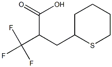 3,3,3-Trifluoro-2-(Tetrahydro-2H-Thiopyran-2-ylmethyl)Propanoic Acid Struktur