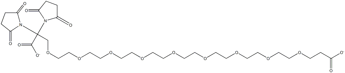 Bis-succinimidyl-4,7,10,13,16,19,22,25,28-nonaoxahentriacontane-1,31-dioate Struktur