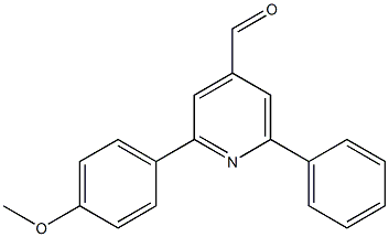 2-(4-methoxyphenyl)-6-phenylpyridine-4-carbaldehyde Struktur