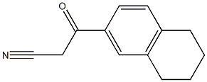 3-(1,2,3,4-tetrahydronaphthalen-6-yl)-3-oxopropanenitrile Struktur