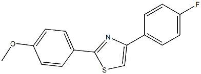 4-(4-fluorophenyl)-2-(4-methoxyphenyl)thiazole Struktur