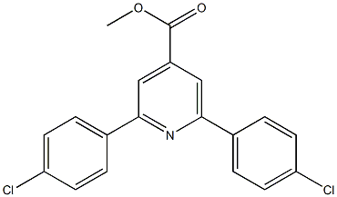 methyl 2,6-bis(4-chlorophenyl)pyridine-4-carboxylate Struktur