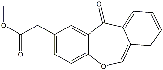 DIBENZO[B,E]OXEPINE-11-ONE-2-ACETIC ACID METHYL ESTER Struktur